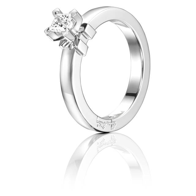 Dolce Vita Princess 0.30 ct diamant Ring Vitguld