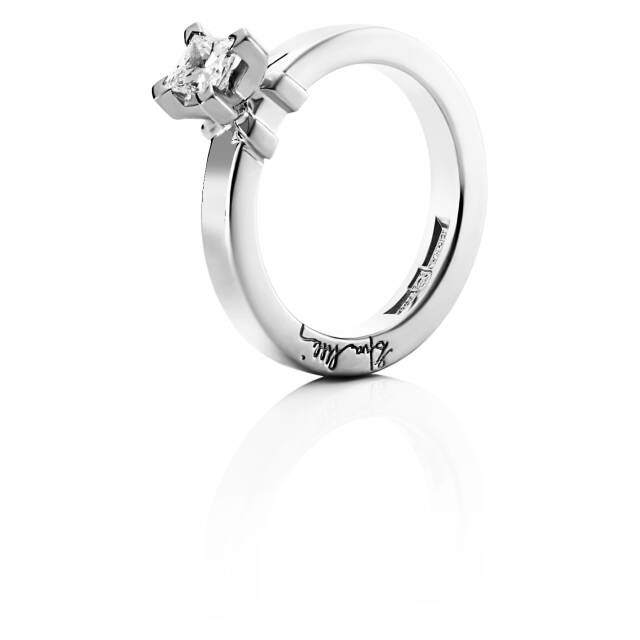 Dolce Vita Princess 0.40 ct diamant Ring Vitguld