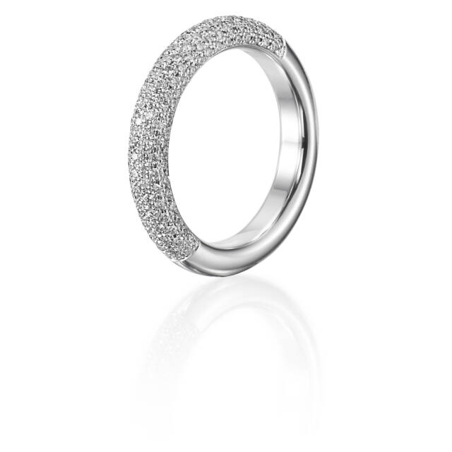 Million Stars Ring Vitguld