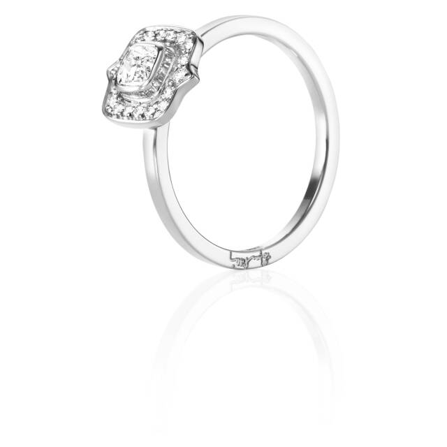 The Mrs 0.30 ct diamant Ring Vitguld