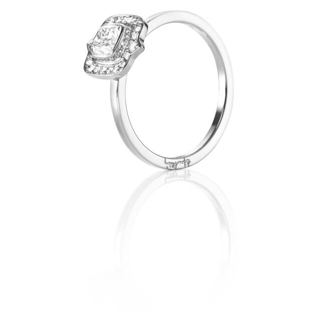 The Mrs 0.50 ct diamant Ring Vitguld