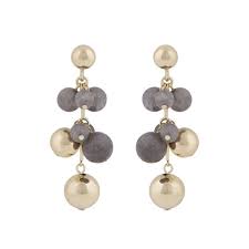 Lara big tassel Örhänge Guld