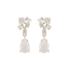 River small pendant Örhänge Guld