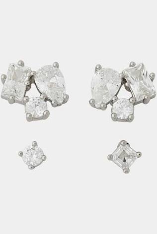 River ear set Silver