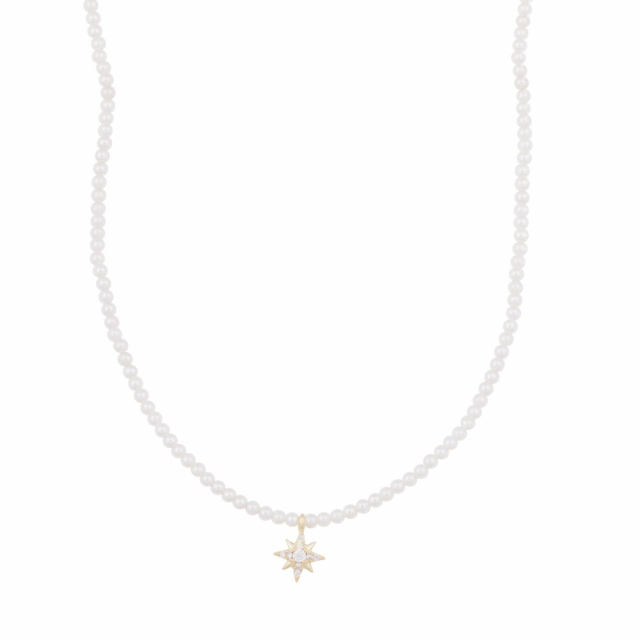 Stellaris pendant pearl Halsband Guld