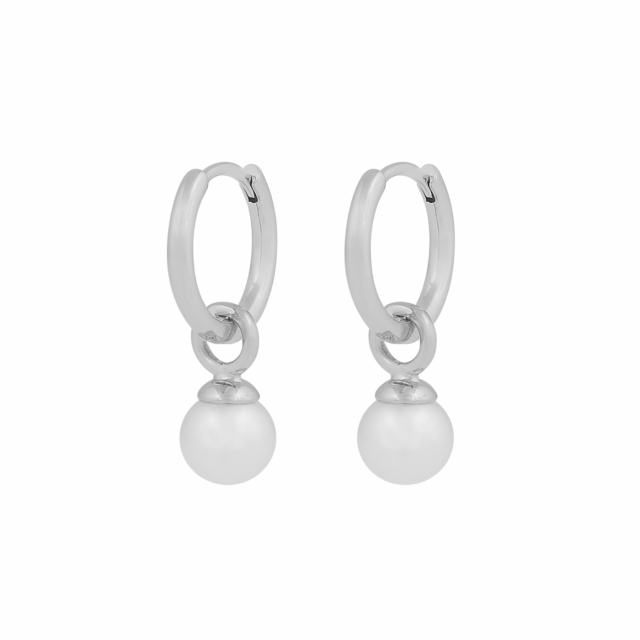 Karan small pendant ring Örhängen Silver