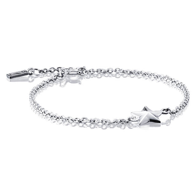 Catch A Falling Star Armband Silver 15-19 cm
