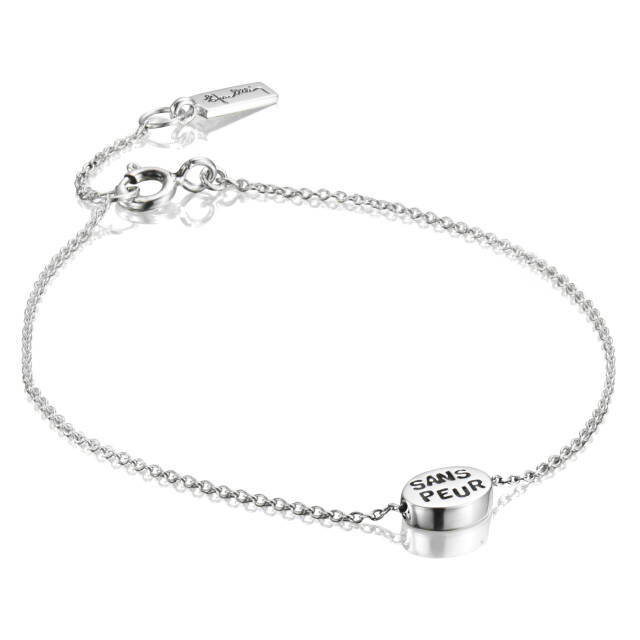 Mini Me Sans Peur Armband Silver 17-19 cm