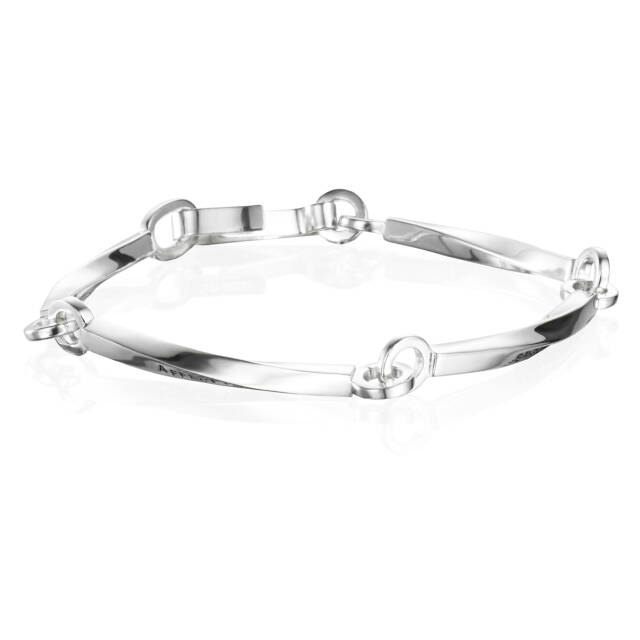 Strength & Kindness Armband Silver