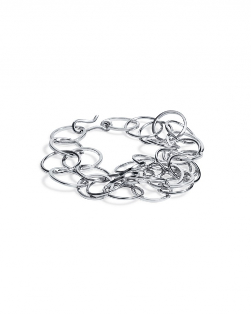 Messy rings Armband Silver
