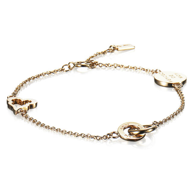 Mini Love Armband Guld 15-19 cm