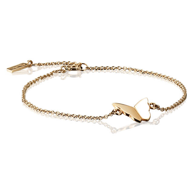 Little Miss Butterfly Armband Guld 15-19 cm