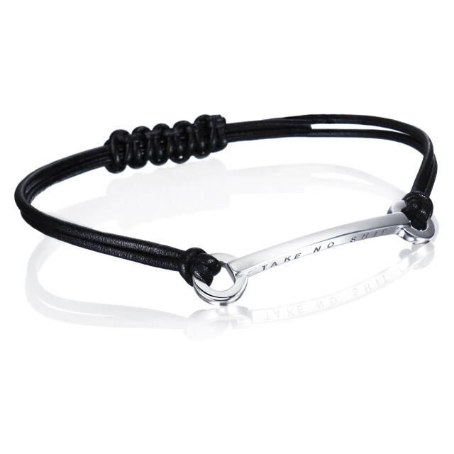 Take No Shit Leather Armband