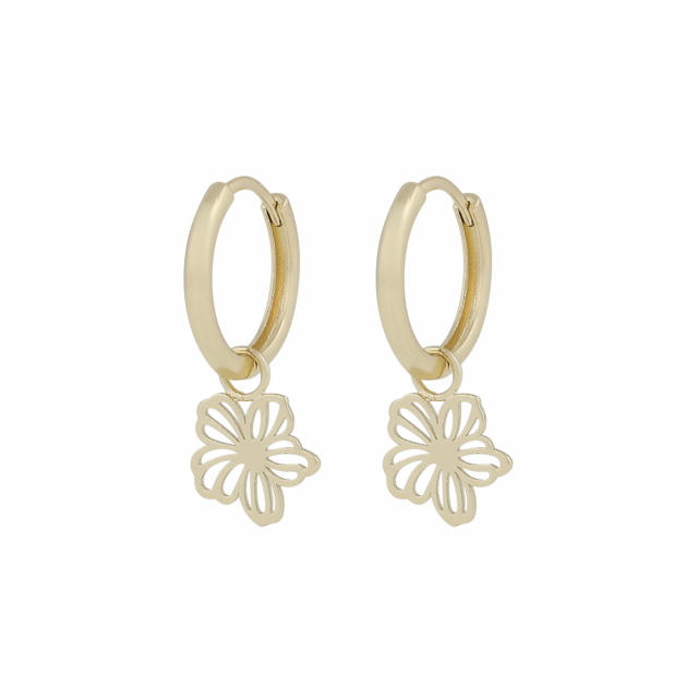 Flora daisy pendant Örhängen Guld