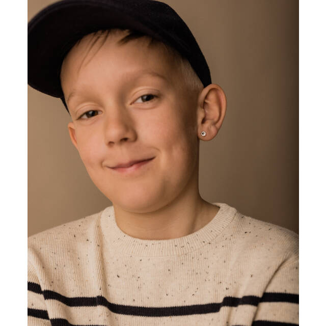 Medical Plastic  6 mm, Crystal Örhänge