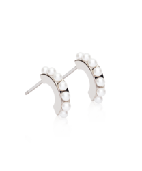 NT Pendant Pearl Curved 10 mm, White