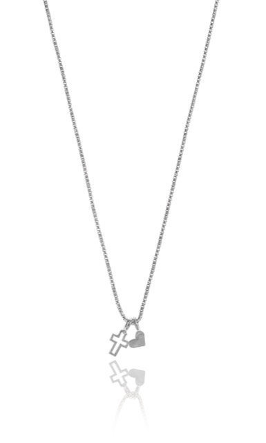 Trust pendant halsband Silver 42-47 cm