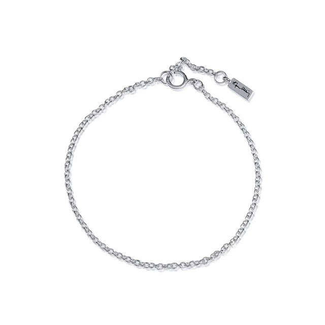 Link Chain 0.5 mm Armband Silver