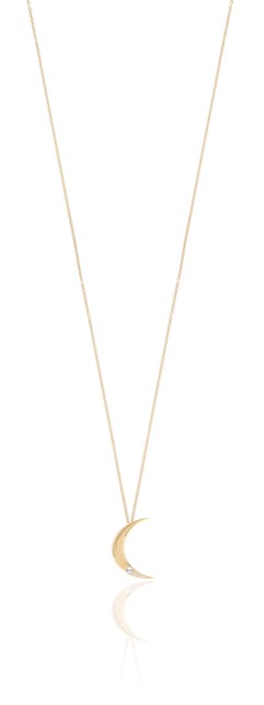 One moon halsband Guld 65-75 cm