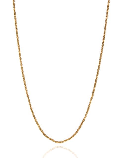 Roof plain halsband Guld 39-44 cm