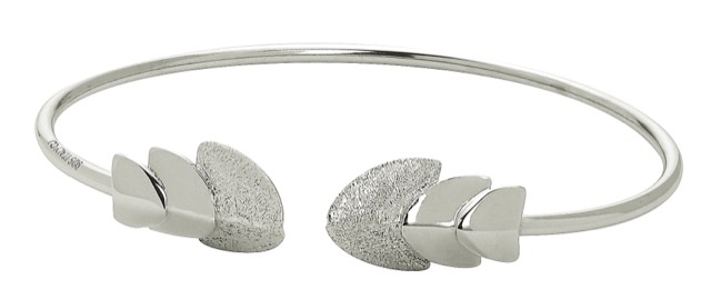 Roof bangle brace armband flex Silver