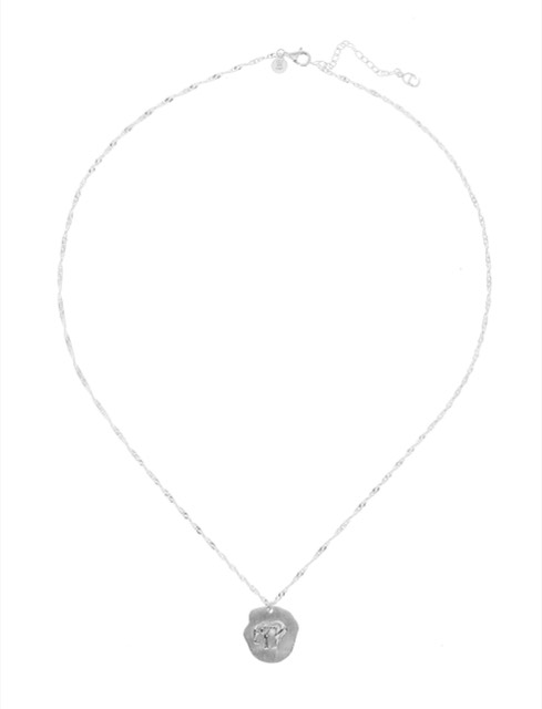 Two Elephant halsband - Silver