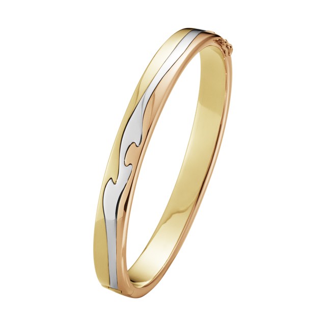 FUSION BANGLE Armband Guld Vitguld Roséguld