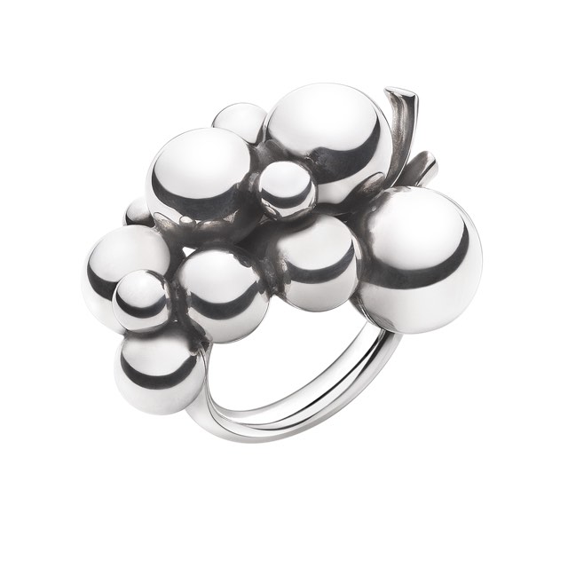 MOONLIGHT GRAPES LARGE Ring Silver