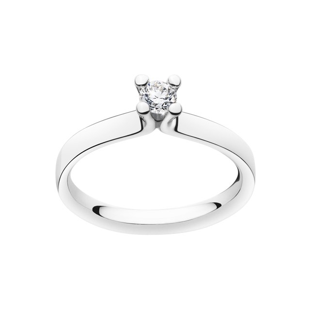 MAGIC SOLITAIRE Ring Diamant 0.20 ct Vitguld