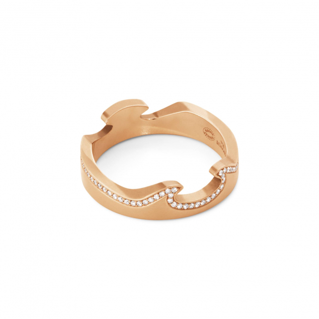 FUSION END Ring roséguld Diamant 0.15 ct