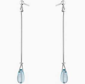 VIVIANNA TORUN Long Örhänge Silver Blue topaz
