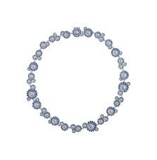 DAISY Halsband Silver BLUE