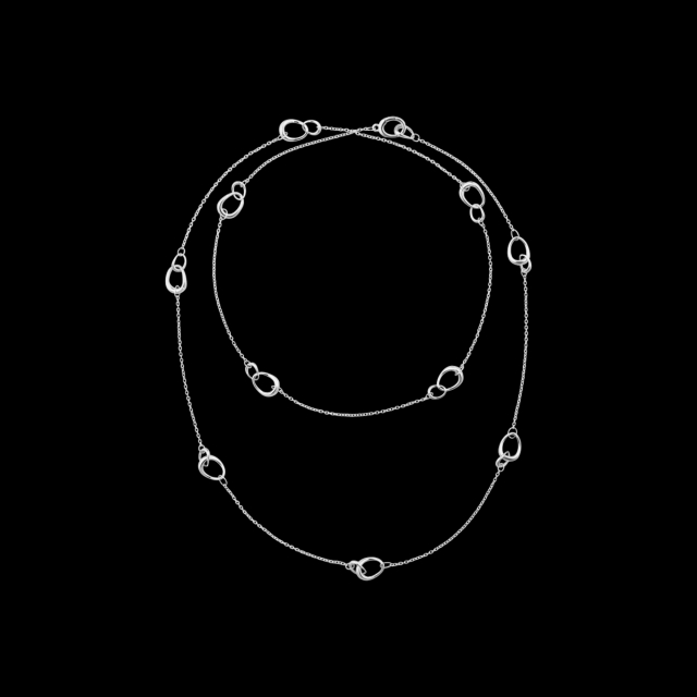 OFFSPRING Sautoir Halsband Silver 90 cm