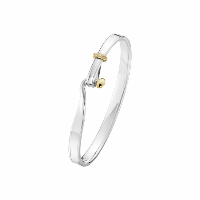 TORUN BANGLE Armband Champagnefärgad diamanter 0.08 CT Guld/Silver