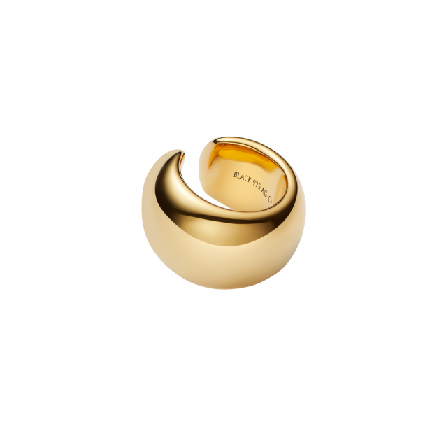 Tryvann Ear Cuff Goldplated Silver