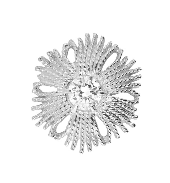 Gatsby stone brosch/pendant Silver