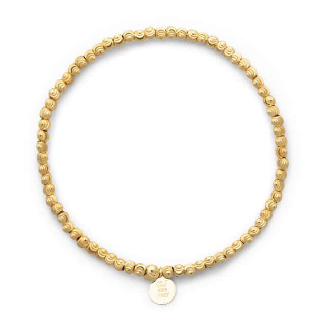 Cubic elastic brace armband plain guld