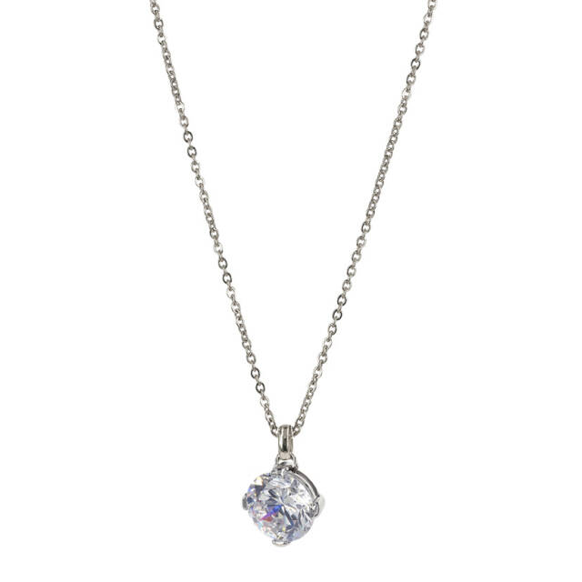 FRIDA halsband Stål/Kristall