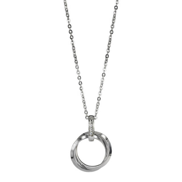 CAROLIN Long halsband Stål/Stål