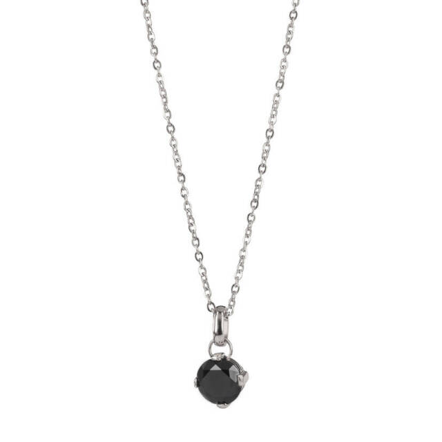 FRIDA halsband Stål/Svart