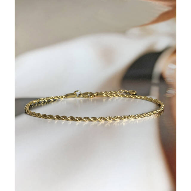 TWINNIE ANKLET fotlänk armband Guld
