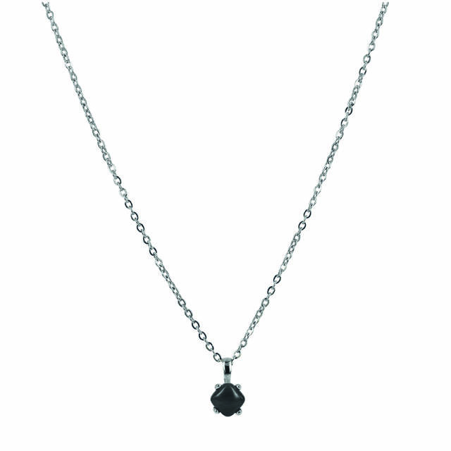 VICTORIA Long halsband Stål/Grå