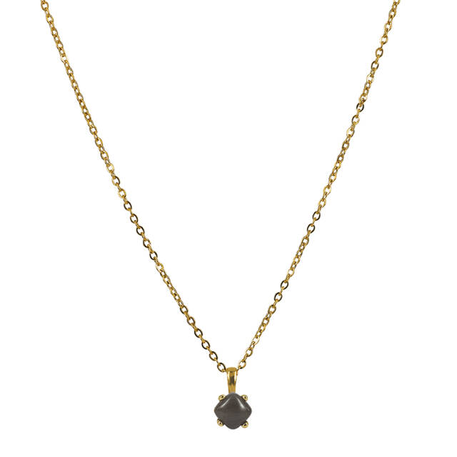 VICTORIA Long halsband Guld/Grå