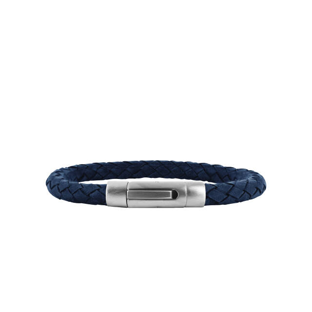IZAR armband Navy/Stål