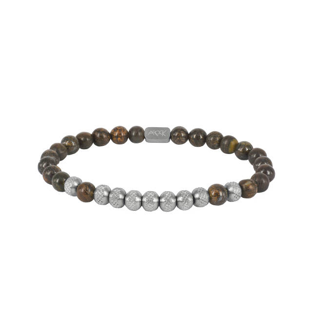 PHOENIX armband Stål/Brun