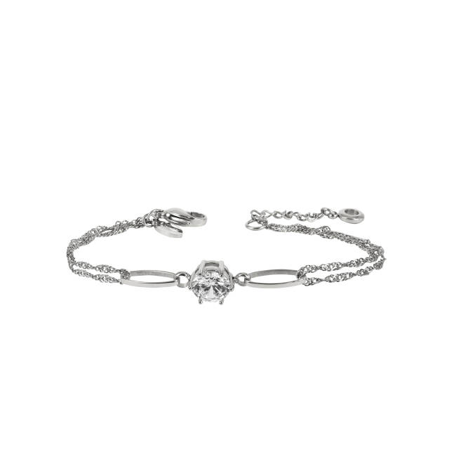 NOVA Crystal armband Stål