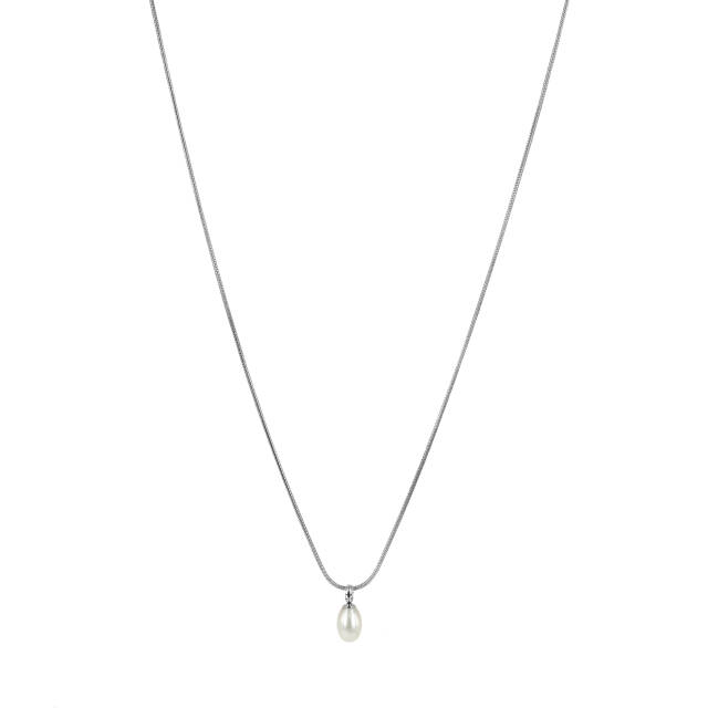PALMA Single Short halsband Stål