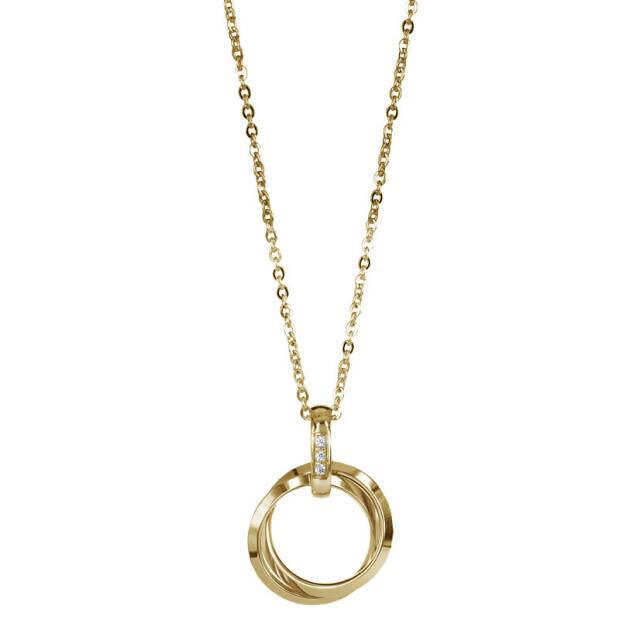 CAROLIN Long halsband Guld/Guld