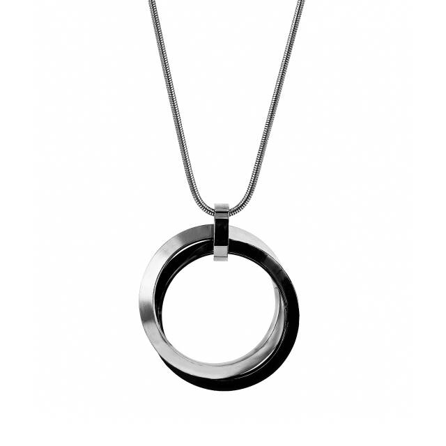 CHELSEA Long halsband Stål/Svart