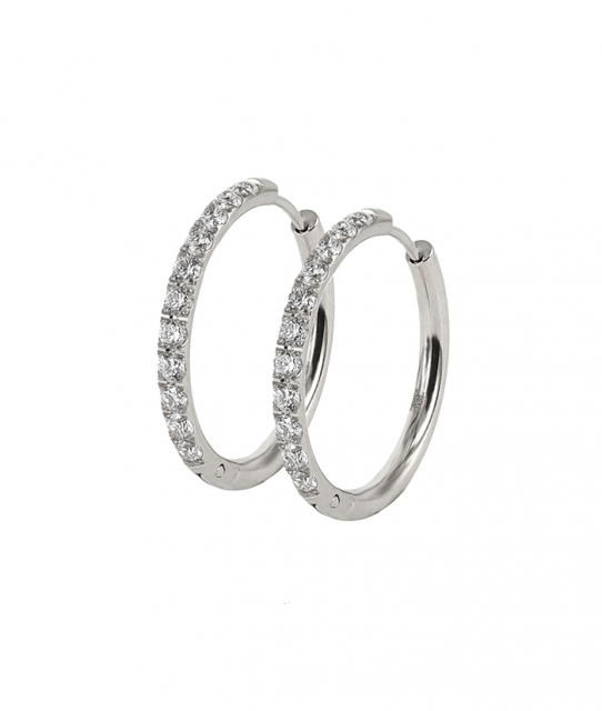 LUCY 25 mm Örhänge Stål